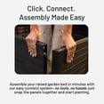 thumbnail image 5 of Tierra Verde 48-Inch x 48-Inch Raised Garden Bed for Patios or Decks, Black, 5 of 9
