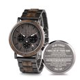thumbnail image 1 of Reloj 2win W*Q26-1 Grabado en Madera y Acero Inoxidable 44 mm, 1 of 9