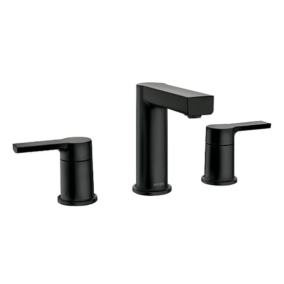 Moen 84629BL Rinza Two-Handle Widespread Bathroom Faucet, Matte Black