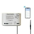 thumbnail image 2 of 2X Tuya Smart Life WiFi Switch Relay Temperature Monitoring Thermostat Sensor Passive Dry Contact Relay 85-250V, 2 of 5