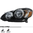 thumbnail image 2 of EPIC LIGHTING OE Style Halogen Headlight Black Bezel Assembly Replacement for TOYOTA 05-08 COROLLA S 05-06 XRS [ TO2503154 8111002370 ] Right Passenger Side, 2 of 3