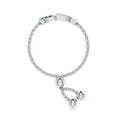 thumbnail image 3 of ANGARA Natural Sapphire Intertwined Heart Bolo Ring in 14K White Gold for Women (Size-1mm) | September Birthstone, Birthday, Anniversary, Jewelry Gift for Women | Natural Blue Sapphire Ring, 3 of 9