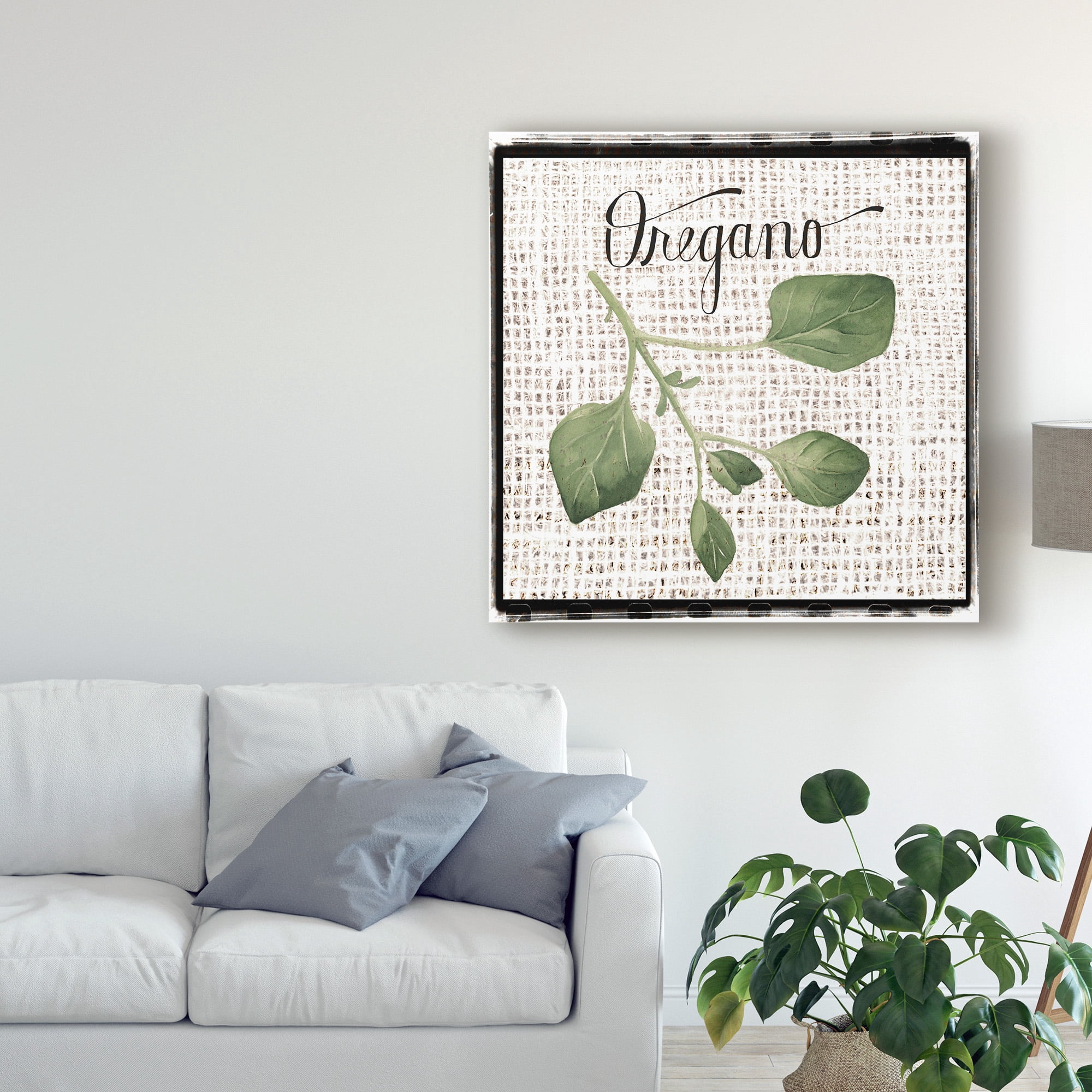 Trademark Fine Art 'Burlap Herbs II' Canvas Art by Grace Popp