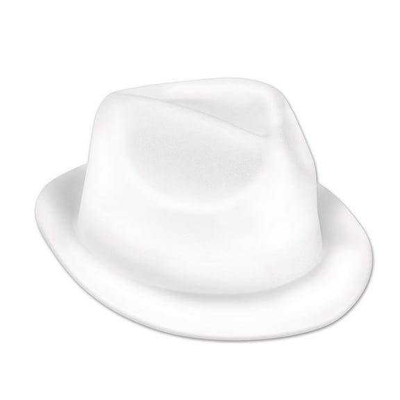 Beistle Club Pack of 25 Halloween Classy 20s Musician White Velour Chairman Hat