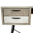 thumbnail image 5 of Bridges 4 Drawer Desk in Two Tone Acacia Wood, 5 of 7