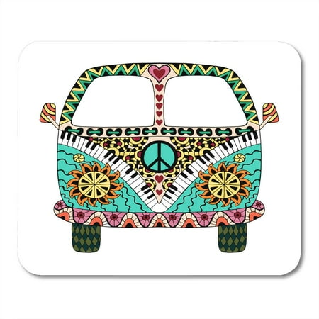 Download SIDONKU Hippie Vintage Car Mini Van in Zentangle for Adult ...