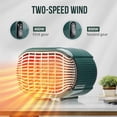 thumbnail image 2 of Space Heater 800W PTC Ceramic Electric Heater Quiet Small Portable Fast Safety Heating, 2 of 5