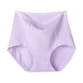thumbnail image 2 of Fesfesfes Silk Underwear For Womens Fashion Briefs Comfortable Cotton High Waist Underwear Women Panties, 2 of 3