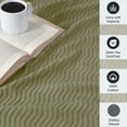 thumbnail image 5 of Superior Jena Cotton Textured Chevron Woven Blanket, Twin, Sage, 5 of 13
