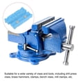 thumbnail image 6 of Uxcell 2set Magnetic Vise Jaws 4 Inch Magnet U-Grooves Soft Bench Jaw Pads Covers, Blue, 6 of 6