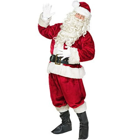 Boo! Inc. Jolly Old St. Nick Premium Adult Men's Santa Claus Suit, Deluxe Costume