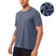 thumbnail image 1 of Ceisia Men's Slim Fit Short Sleeve Crew Neck Athletic T-shirt Quick Dry Solid Color Workout Top Gray XXXL Gifts, 1 of 6