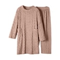 thumbnail image 2 of Naotn Women's Flannel 2 Piece Pajama Set Winter Warm Fleece Pullover Sleepdress & Pants Comfy Soft Loungewear Set, 2 of 10