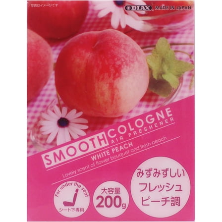 Diax Smooth Cologne Car Air Freshener White Peach Scent 7.06oz