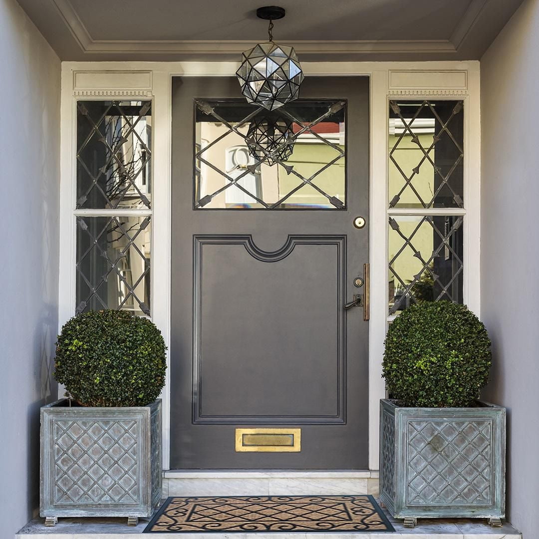 Home Décor Inc. Diamond Coir Doormat – 18" x 30", Durable, Natural Fiber, Anti-Skid Backing