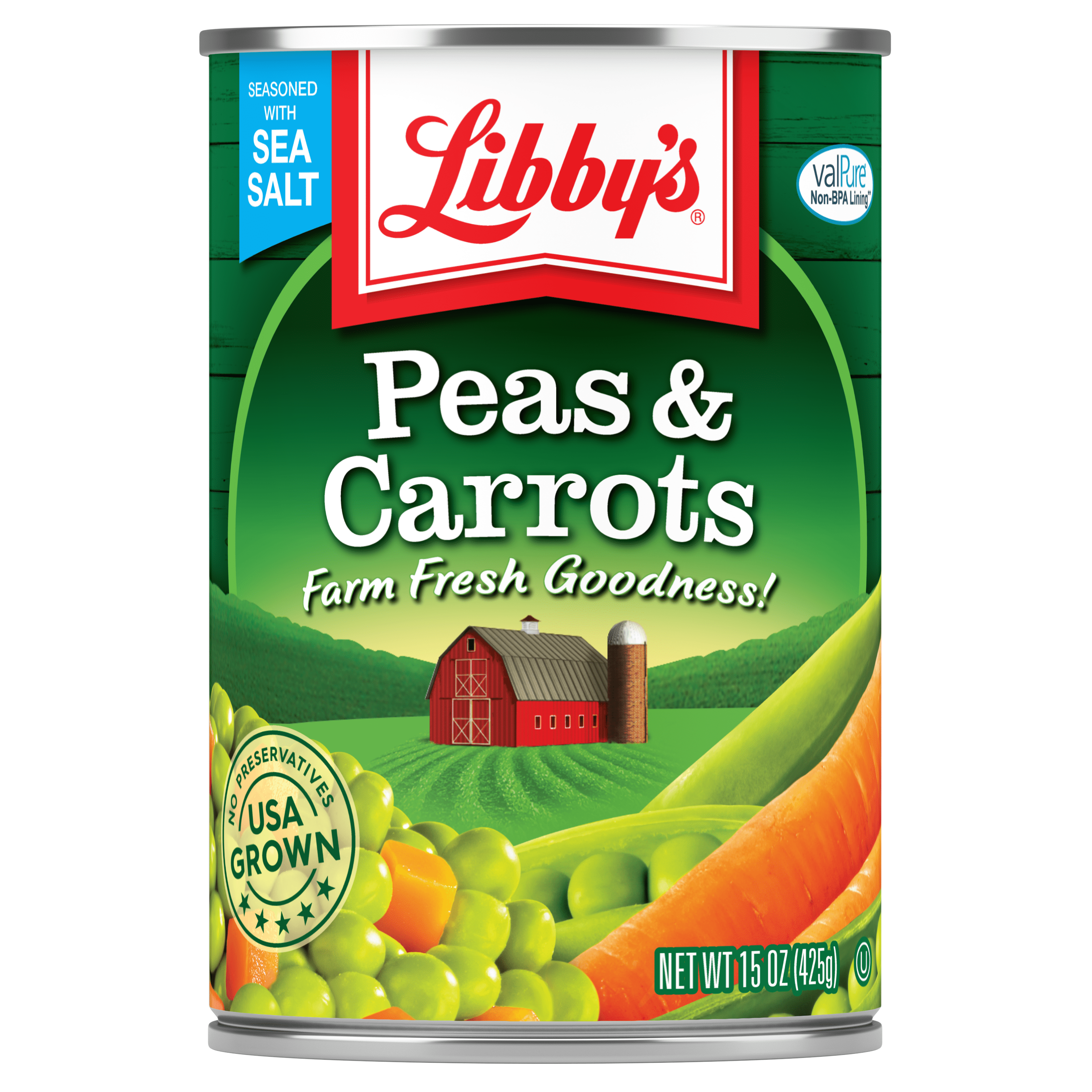 (7 pack) Libby's Peas & Diced Carrots, 15 oz can