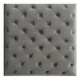 thumbnail image 4 of Nola Dark Gray Tufted Ottoman, 4 of 5