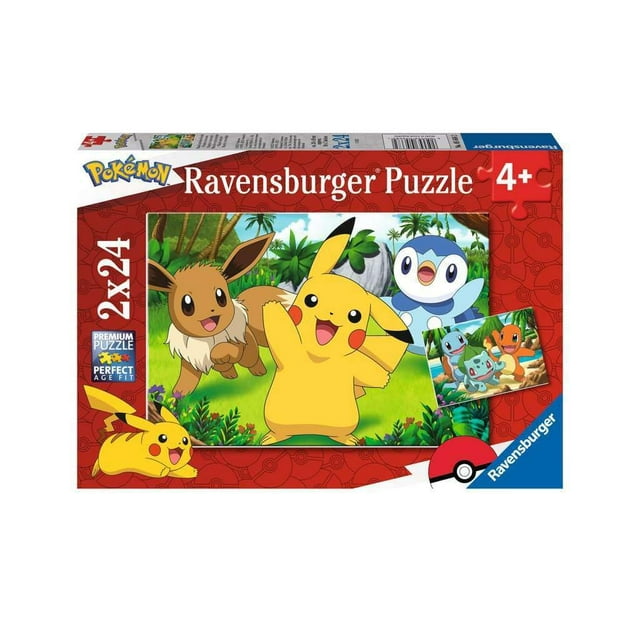 Rompecabezas Ravensburger Pokémon 2x24 piezas para mayores de 4 años