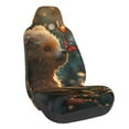 thumbnail image 1 of Wukai Sunshine Butterfly Flower Bear Full Set Car Seat Covers with Soft Padding Universal Auto Front Seats Protector and Cushion Mat, 1 of 5