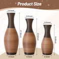 thumbnail image 2 of Aukfa Tall Floor Vase Set of 3, Extra Large Metal Decorative Vases for Living Room Dining Room Bedroom,Brown, 2 of 7