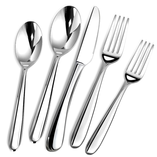 Juego de cubiertos Stilloye de 30 piezas de acero inoxidable apto para lavavajillas