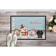 thumbnail image 2 of Carolines Treasures Merry Christmas Carolers Wire Haired Dachshund Dapple Door Mat Indoor Rug or Outdoor Welcome Mat, 2 of 2