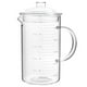 thumbnail image 1 of EeaseMX Vaso de vidrio multifuncional con escala, hervidor de agua resistente al calor, jarra de jugo de vidrio para el hogar, 1000 ml (transparente, con tapa), 1 of 7
