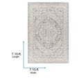 thumbnail image 3 of Livabliss Area Rugs for Living Room, 9ft Round Avant Garde Traditional Denim Round Rug, Bedroom Dining Room Home Decor Stain Resistant Carpet (7'10" x 7'10"), 3 of 6