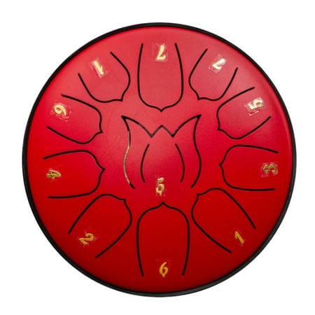 Popular Picks, 11-Tone Hand Drum, 6-Inch Diameter, Wooden Construction, Portable Design, for Adults, Musical Instrument, Travel Friendly, Handcrafted Rhythms, Akmoler New Release [New Arrival]