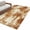 Yellow Orange, variant on Area Rug for Living Room, Brown Ombre Non-Slip Indoor Large Carpet for Bedroom/Dining Room, Gradient Abstract Art Vintage Washable Low-Profile Rectangle Floor Mat Runner Rugs - 3 x 5 Ft