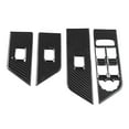 Big sale 4Pcs Carbon Fiber Window Lift Button Cover Trim Frame for Land