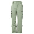 thumbnail image 2 of Yubnlvae Cargo Pants Womens Cargo Pants With Pockets Outdoor Casual Ripstop Camo Construction Work Pants Women's Pants Green, 2 of 8