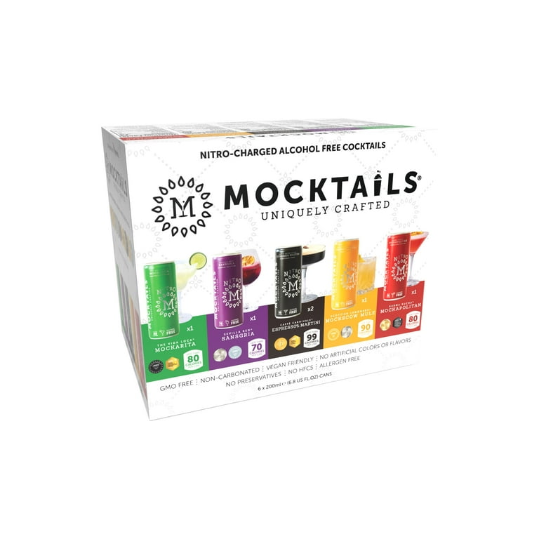 Mocktails Uniquely Crafted - Nitro Variety Pack, Non Alcoholic
