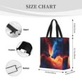 thumbnail image 3 of Picia Red And Blue Fire Wolf for Tote Bag for Women with Zipper, Gym Tote with Compartments, Laptop Work Tote Nurse Dance Yoga Bag for Sport, Travel, 3 of 7
