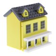thumbnail image 1 of Casa de madera en miniatura, modelo de casa de muñecas a escala 1:12, muebles de de jardín, juguete Amarillo perfke casa de muñecas villa casa, 1 of 7
