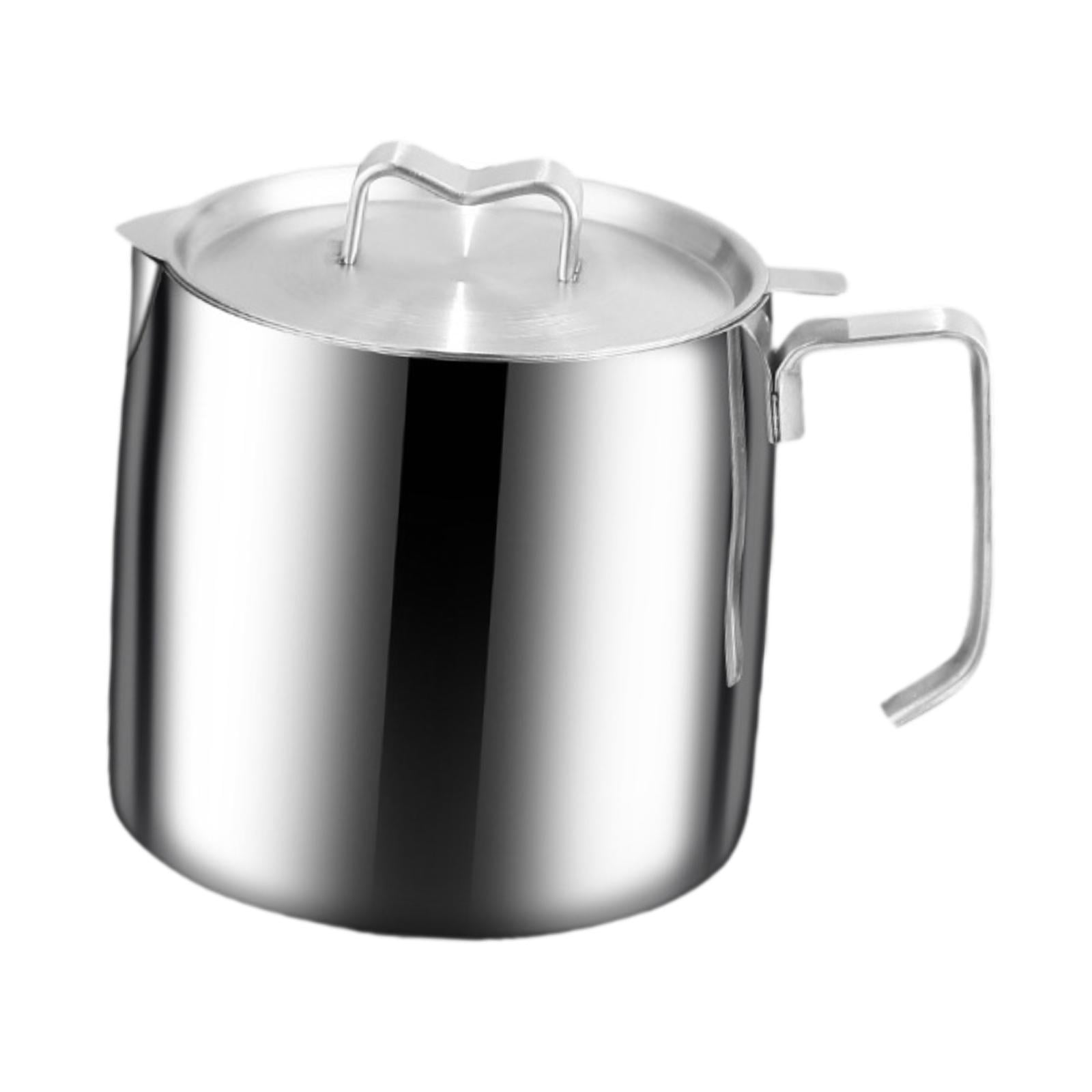 Esquirla Milk Pot, Frying Basket, Quick Heating, Removable, with Lid, Multifunctional Butter Warmer, Instant Noodle Pot, Sauce Pan, Frying Pan
