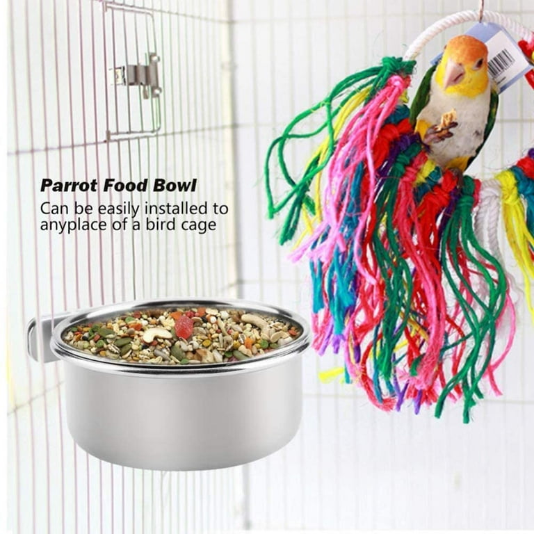 Bird cage food hot sale dishes