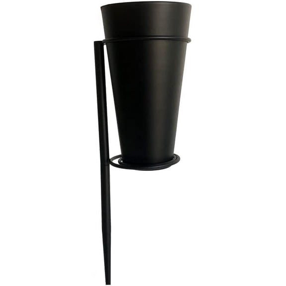 Metal Grave Vase, Flower Holder in the Ground, Cemetery Decoration, with Foam