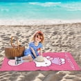 thumbnail image 4 of Toalla de playa de Hello Kitty, dibujos animados, lindo Sanrio, decoración de habitación, baño, mano, hogar, ducha, viaje, baño, niños, niñas, niños, 4 of 7