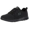 77211 Black Skechers Shoes Women Memory Foam Work Slip Resistant Comfort Sporty