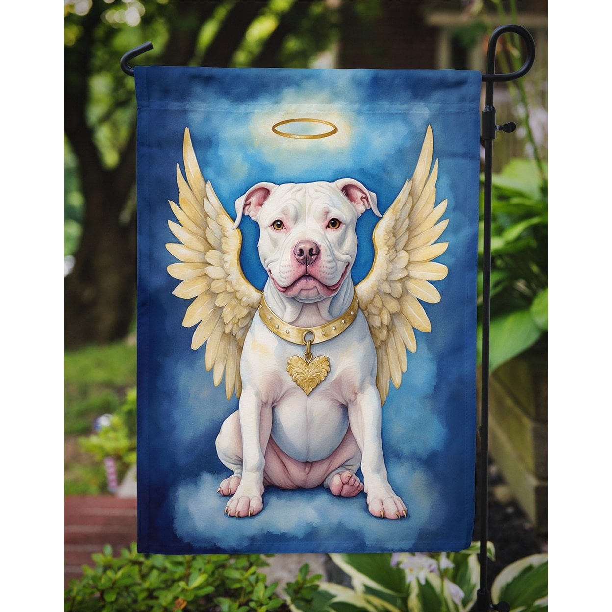 Pit Bull Terrier My Angel Garden Flag 11.25 in x 15.5 in