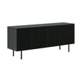 thumbnail image 3 of Pasadena 4 Door Wood Buffet Cabinet with Black Oak Finish, 3 of 6
