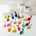 thumbnail image 1 of Cat Toy Mice with Feathers, Catnip-Filled Interactive Fleece Mice Toys for Indoor Cats, Multi-Color, 10-Pack, 1 of 5