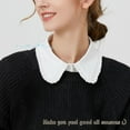 thumbnail image 3 of LoudSung Fake Collar Detachable Half Shirt Blouse False Collar Folding Design for Women Girls, 3 of 7