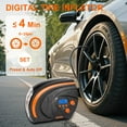 thumbnail image 3 of Windek Tire Inflator Portable Air Compressor 12V DC, 120PSI, LED Light, Digital Pressure Gauge, Auto Shutoff, Electric Air Pump for Car Tires, Bike, Motorcycle, Sports Balls, 3 of 7
