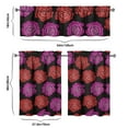 thumbnail image 6 of Pioneer Kitchen Curtains and Valance Set 36 Inch Tier Vintage Roses Pattern 3 Pieces Set Dining Room Small Curtain Drapes Cafe Curtains Valance for Home Decor Rod Pocket, 6 of 6