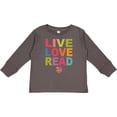 thumbnail image 3 of Inktastic Live Love Read Girls Long Sleeve Toddler T-Shirt, 3 of 5