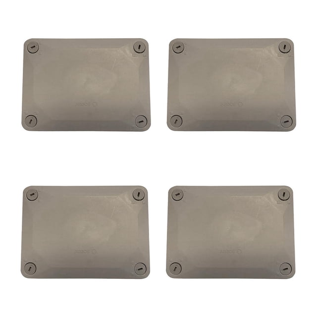4 Pzs Caja Estanca Conos CCTV Tornillo 15x10.5x8 IP55 blanco 15cm