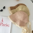 thumbnail image 3 of SikaFu French Lace Lace Lace Korean Version Loli Sunshade Straw Hat For Women, Summer Small, Fresh, Sweet, Cute Strap Fisherman Hat, 3 of 7