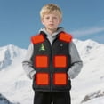 thumbnail image 5 of Favoffer Kids Heated Vest Boys and Girls Lightweight Heating Vest Jacket Coat 13-Zone Carbon Fiber Heating Waistcoat Teen 6-17Y, 5 of 9